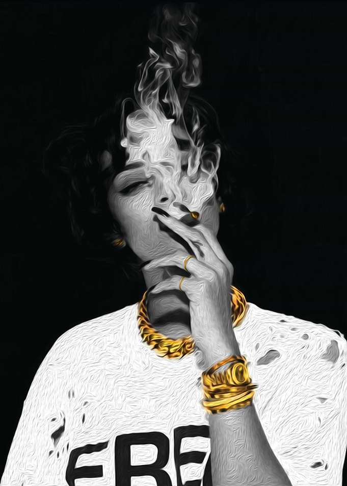 Rihanna Rihanna Gold Art