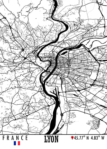 Lyon France Map