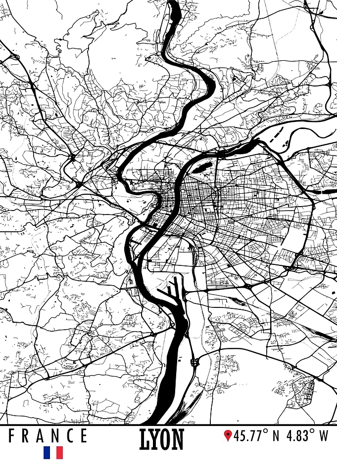 Lyon France Map