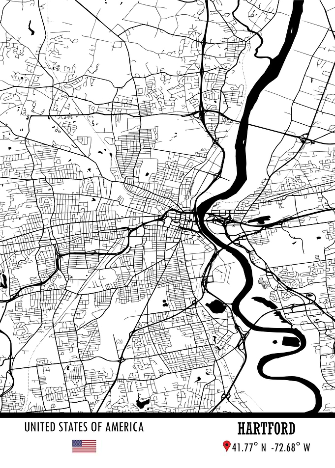 Hartford USA Map