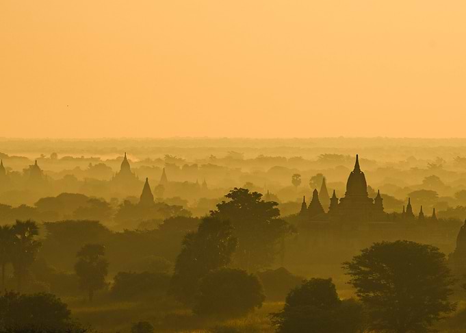 Myanmar bagan sunset