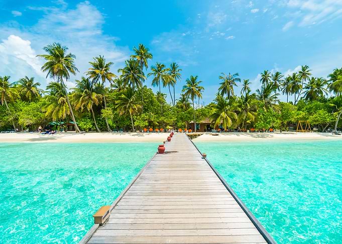 Tropical island beach gift
