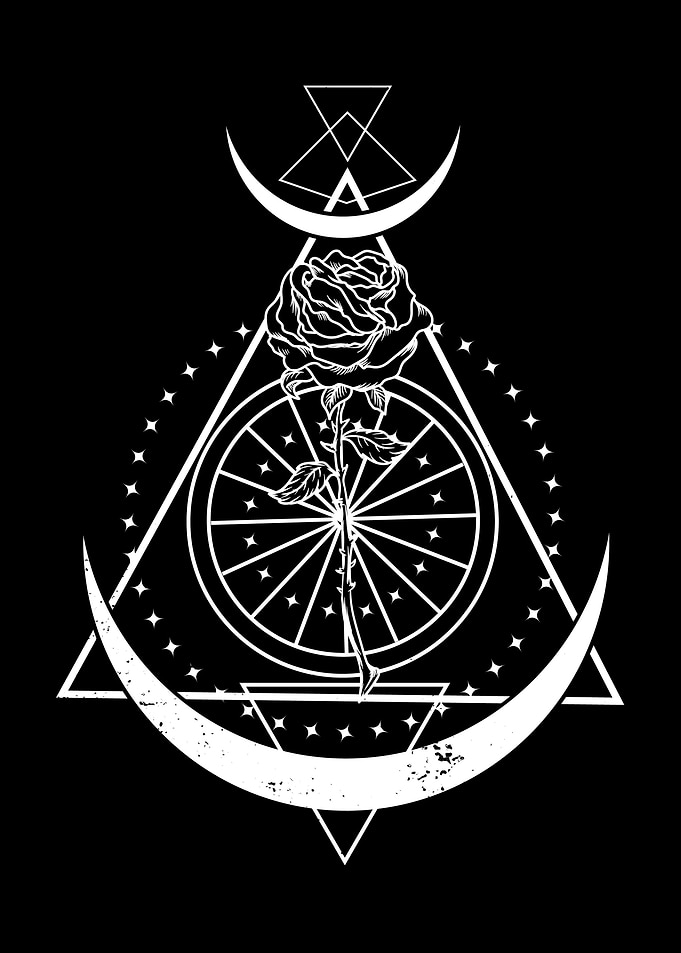 Vintage Moon Rose for