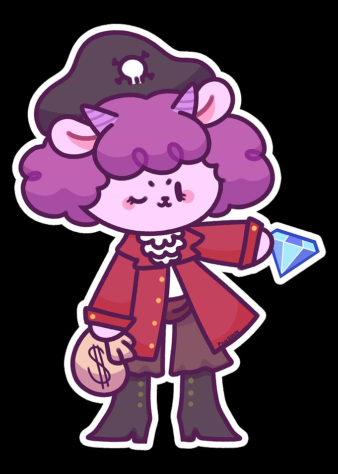 Pirate goat treasure hunt