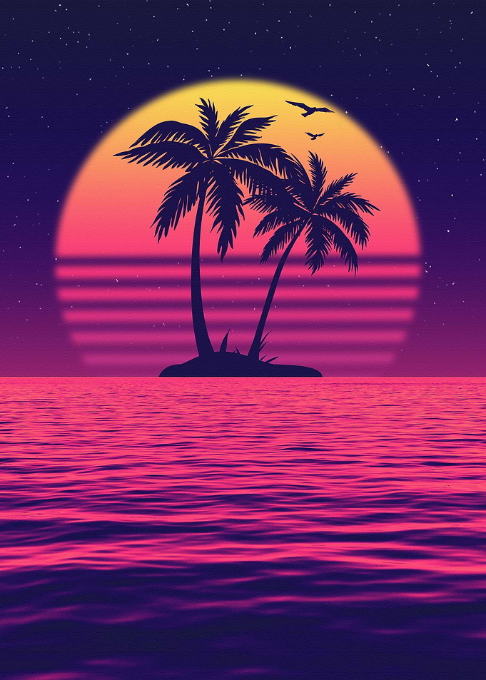 Coconut Tree Silhouette