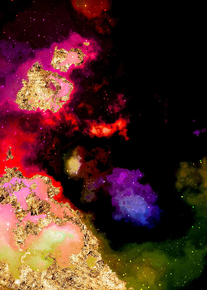100 Starry Nebula in Space