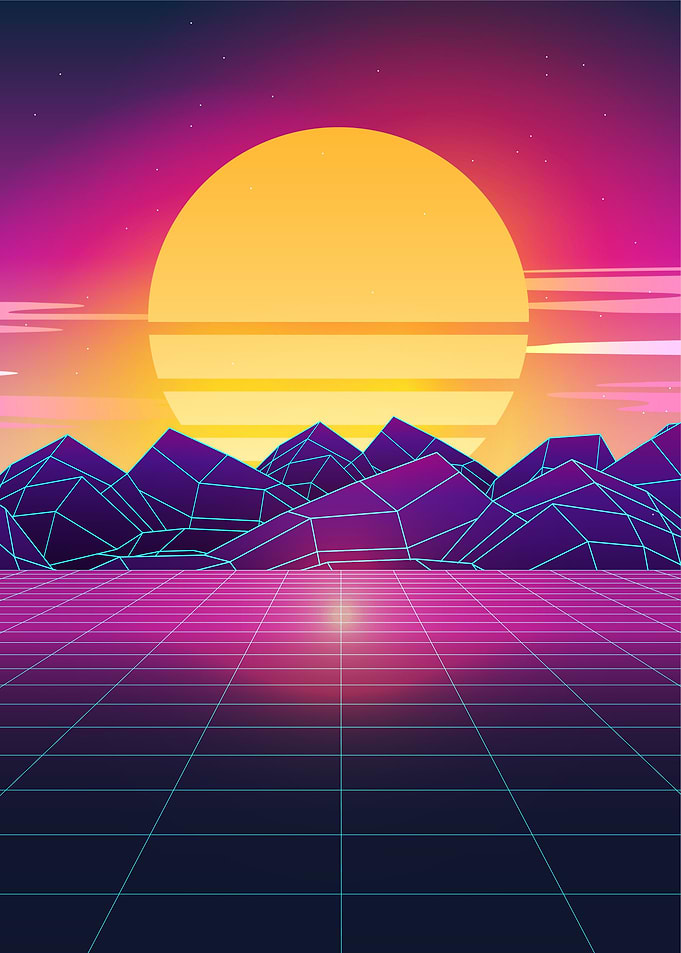 Flashback Sunset Retrowave