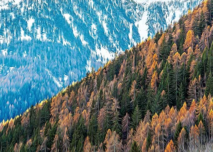 Alps in autumn
