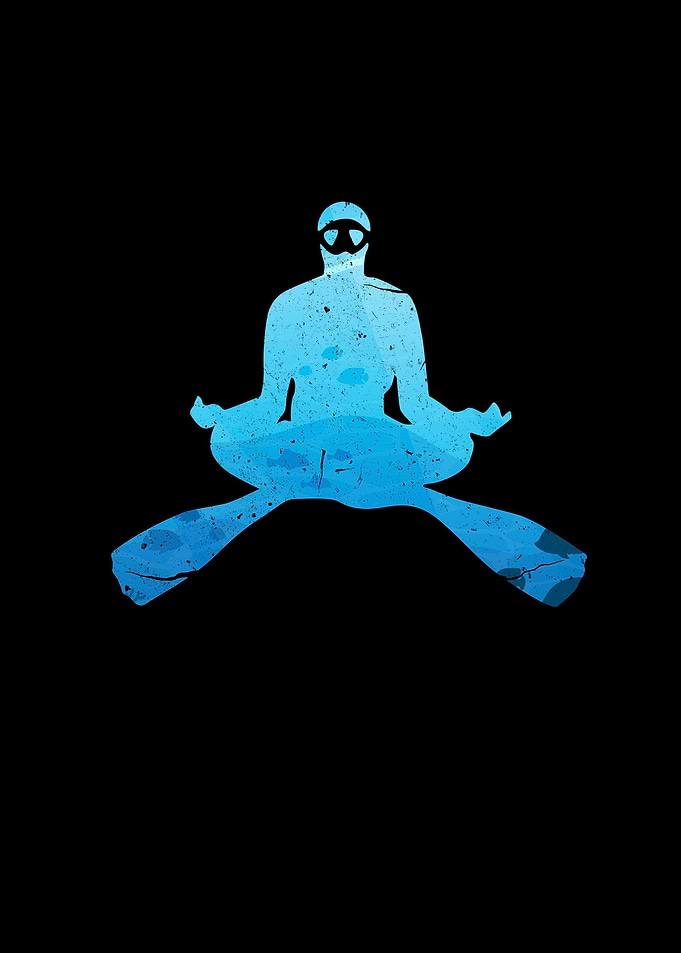 Meditating Diver