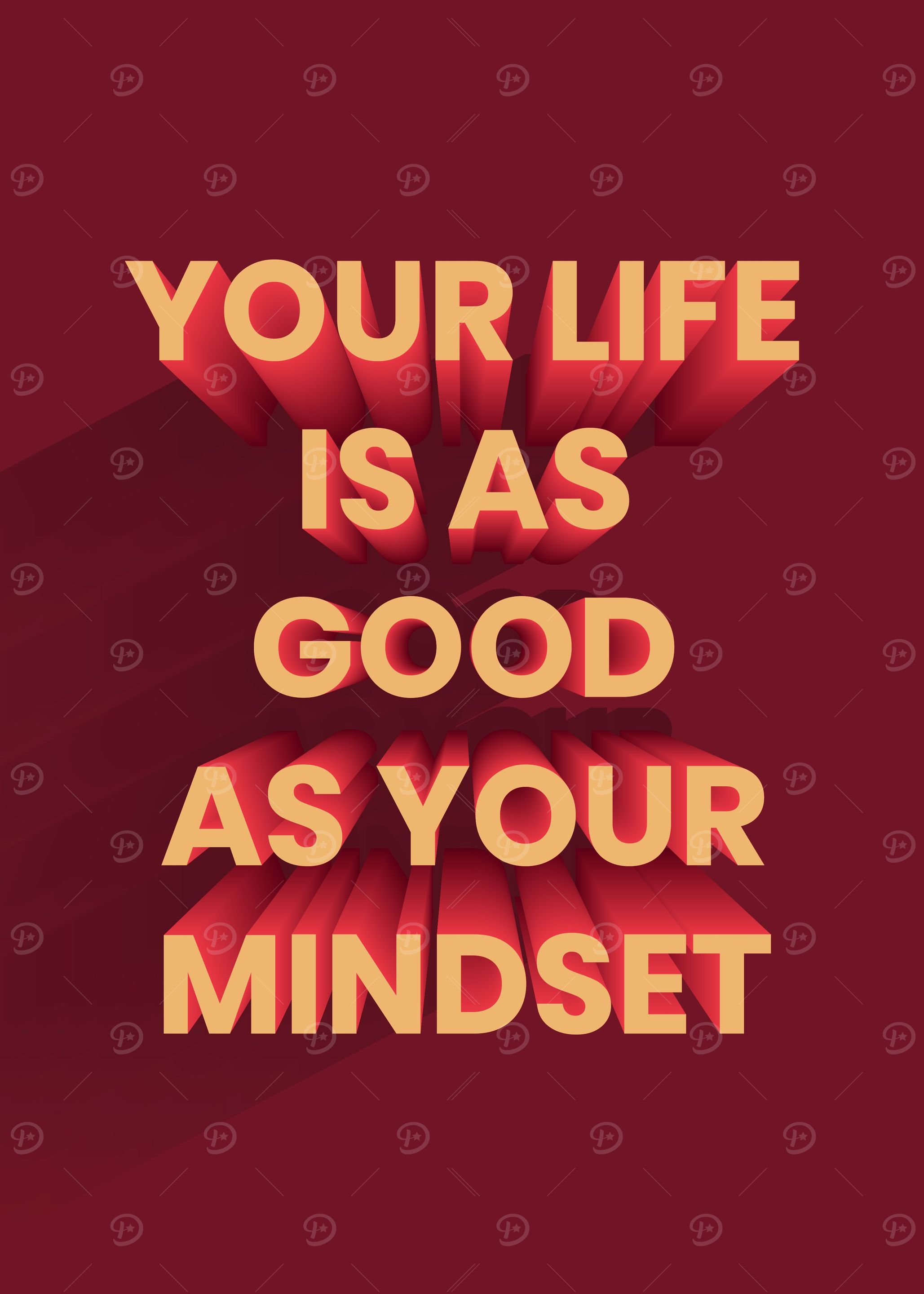 3D Motivation Quote