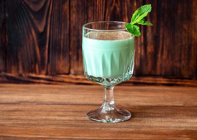 Glass of Grasshopper Cockt