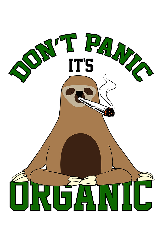 Sloth Smoking Weed Sloth