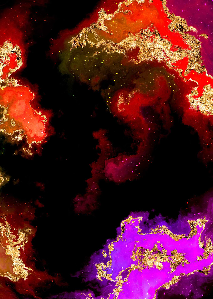 100 Starry Nebula in Space