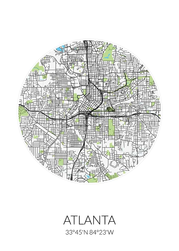 Atlanta Circle City Map