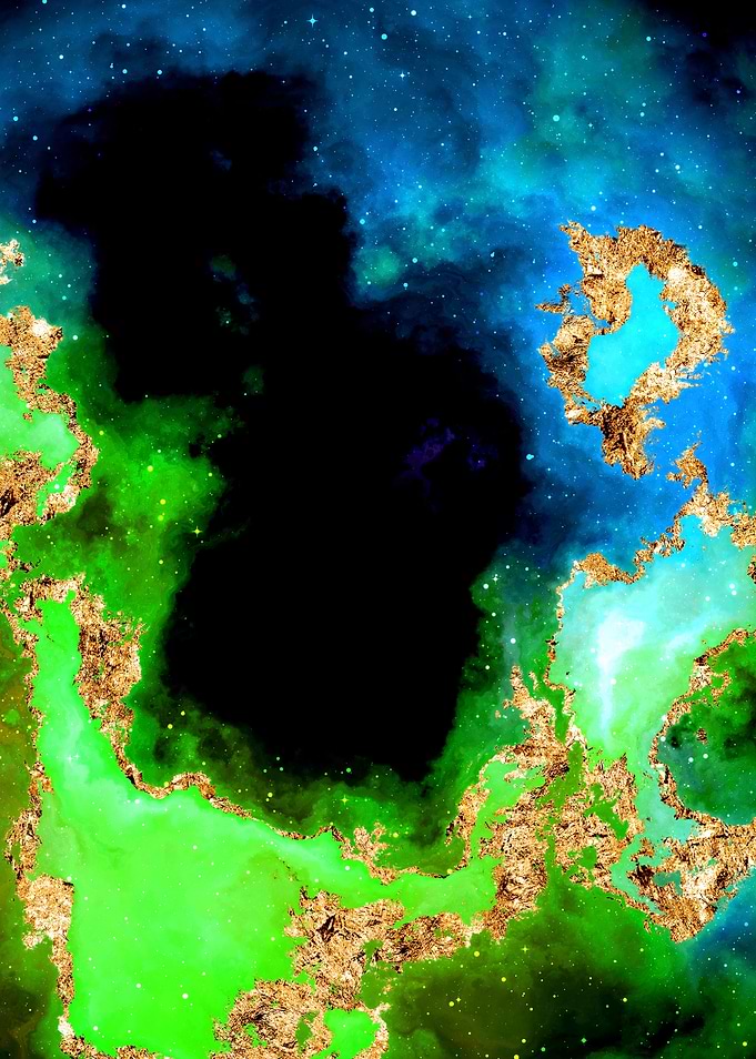100 Starry Nebula in Space