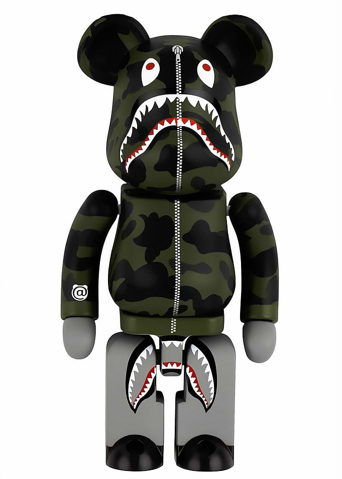 BearBrick Bape Shark Camo