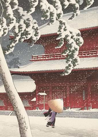 Snow At Zojo Temple