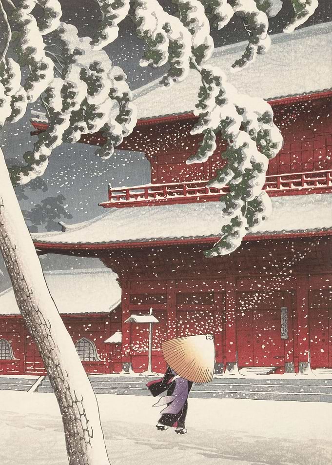 Snow At Zojo Temple