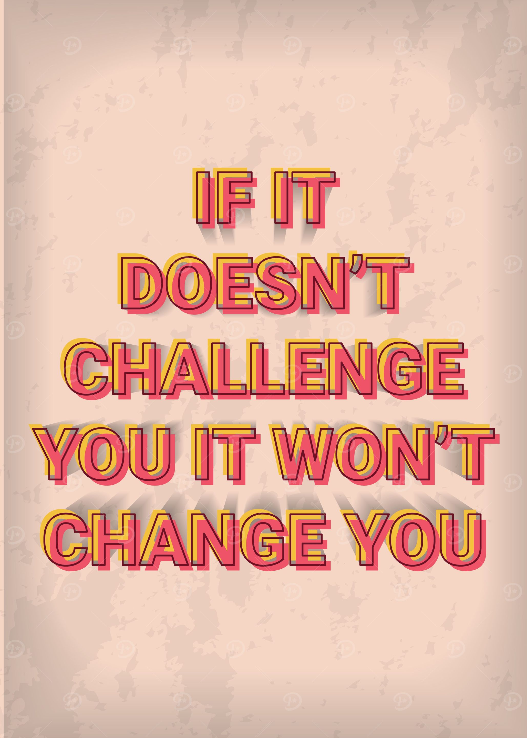 Vintage Motivation Quote