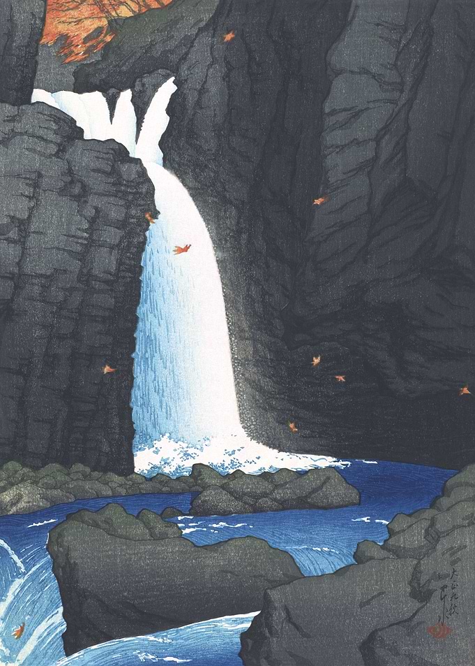Yuhi Waterfall in Autumn