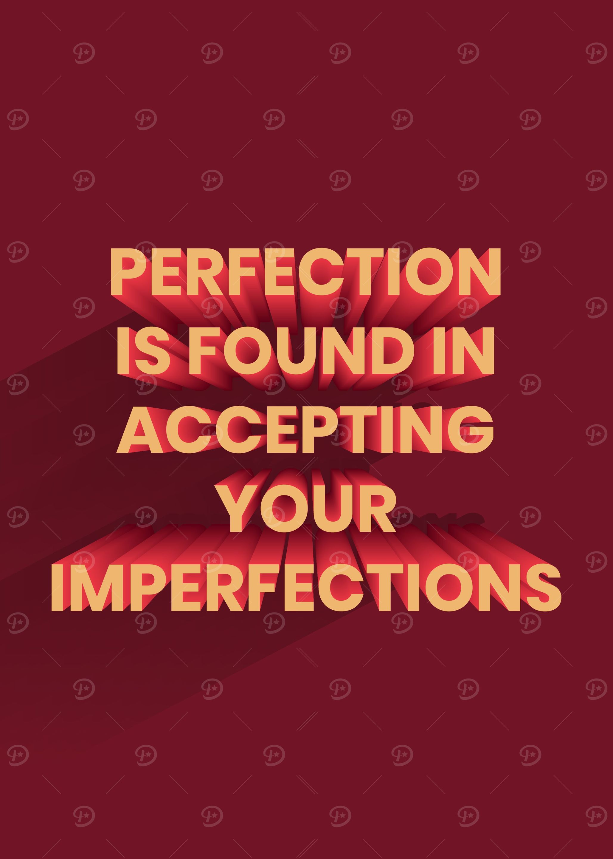 3D Motivation Quote