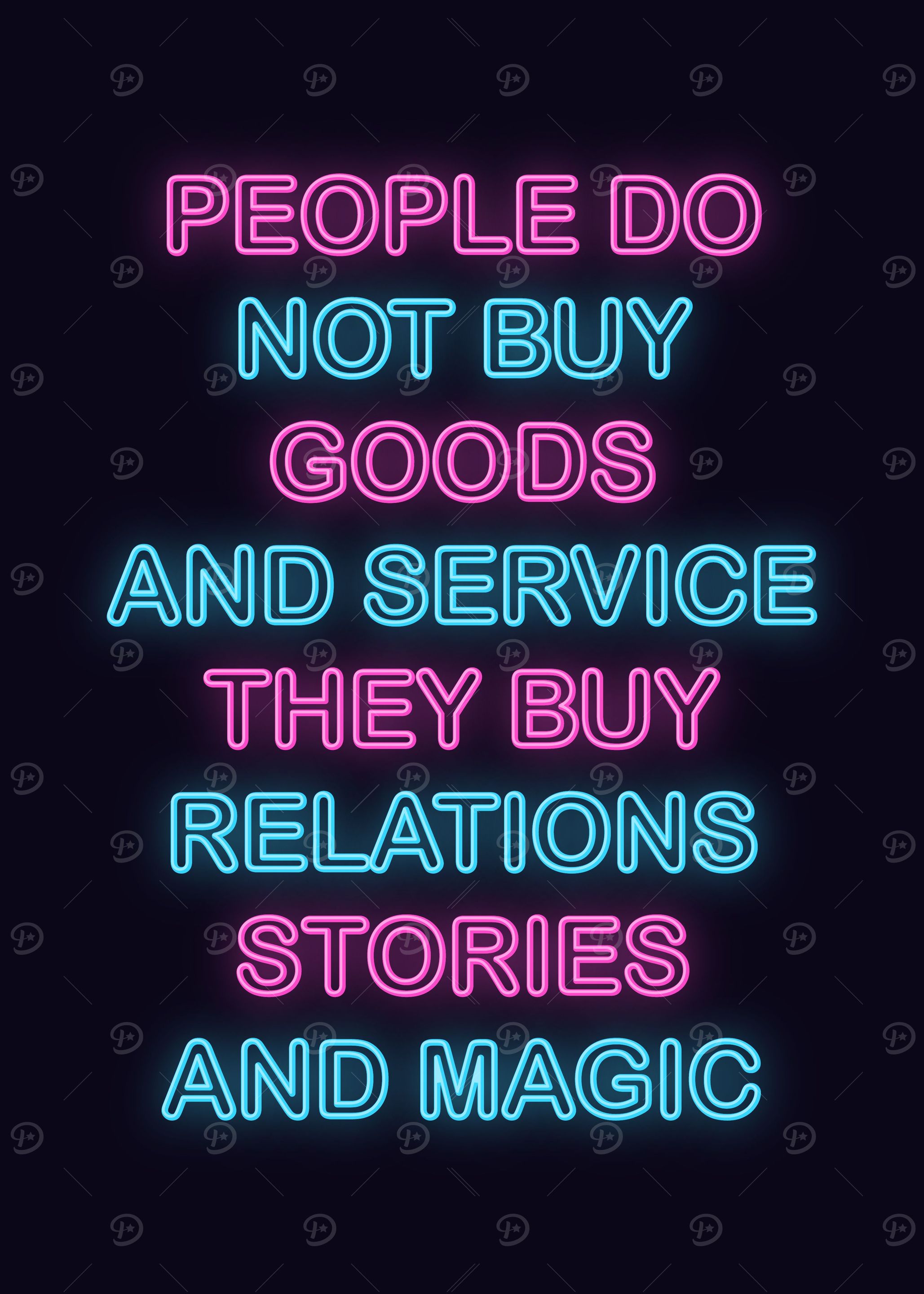 Neon Motivation Quote