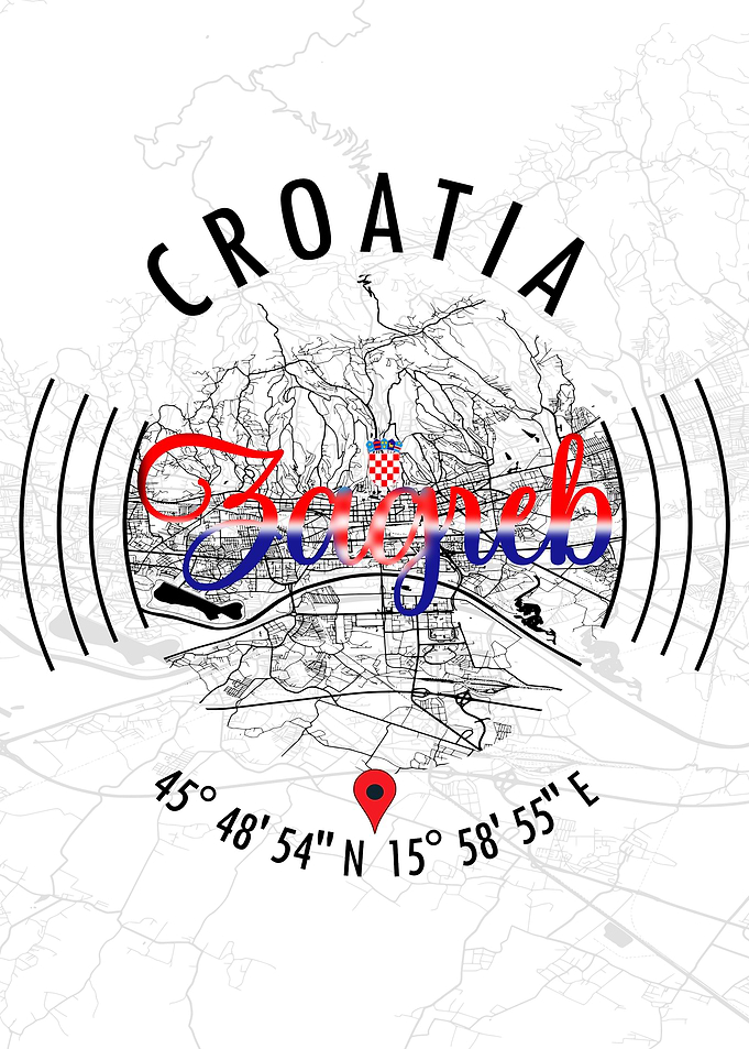 Zagreb CROATIA Map