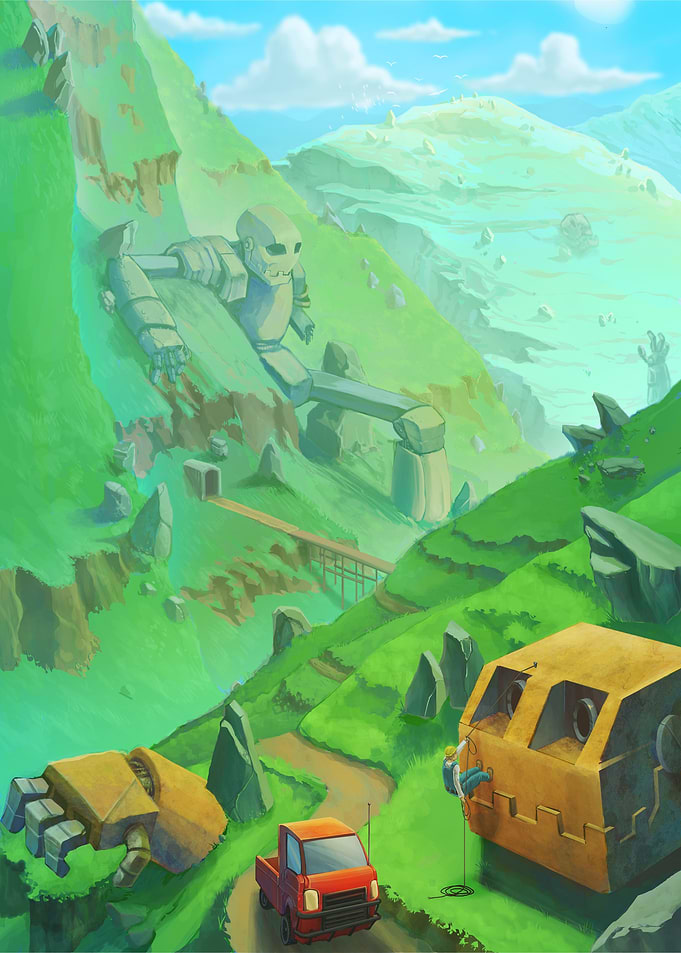 Old Robot Hillside