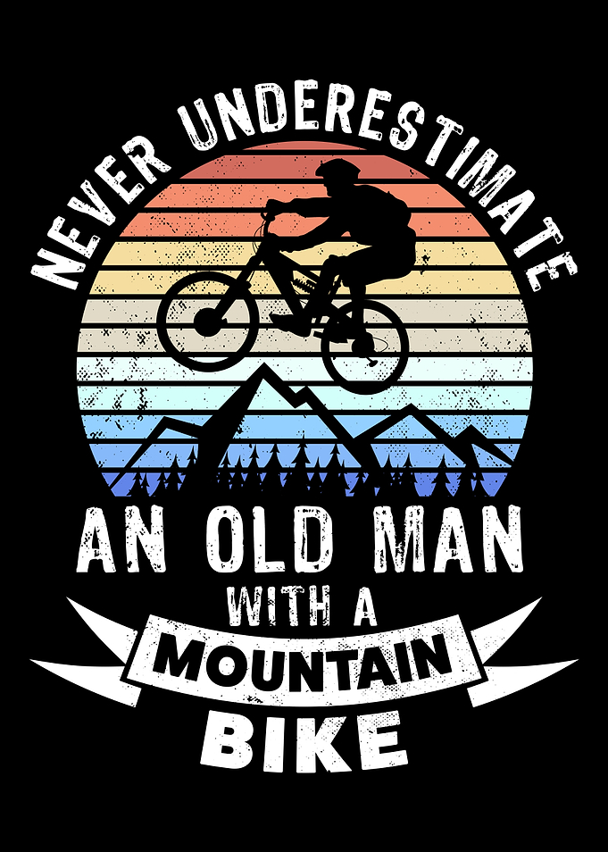 Old Man with Mountain Bike
