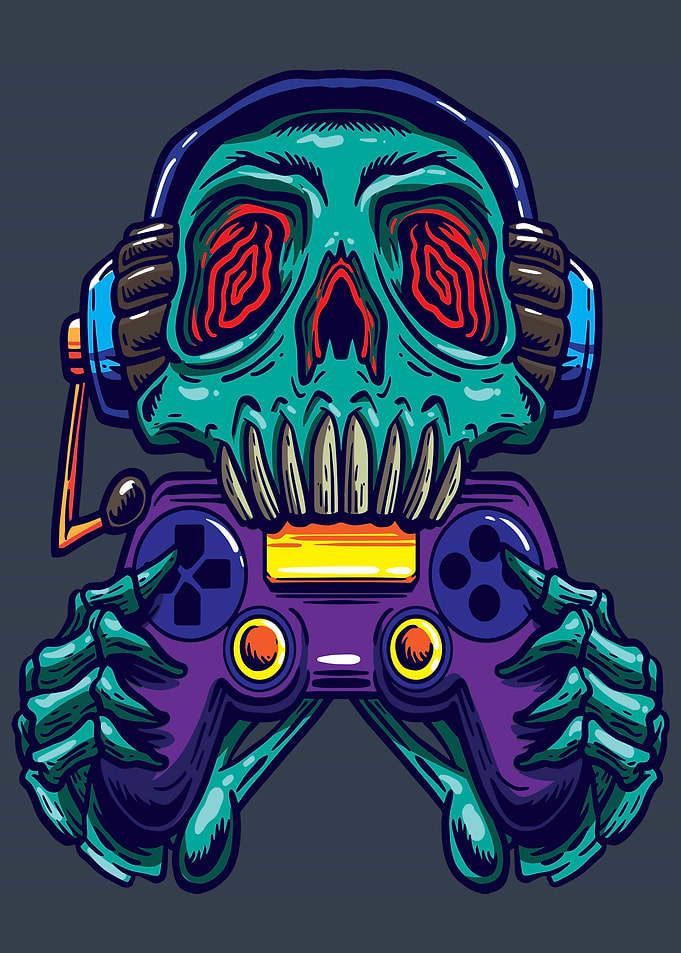 Halloween Gamer Zombie