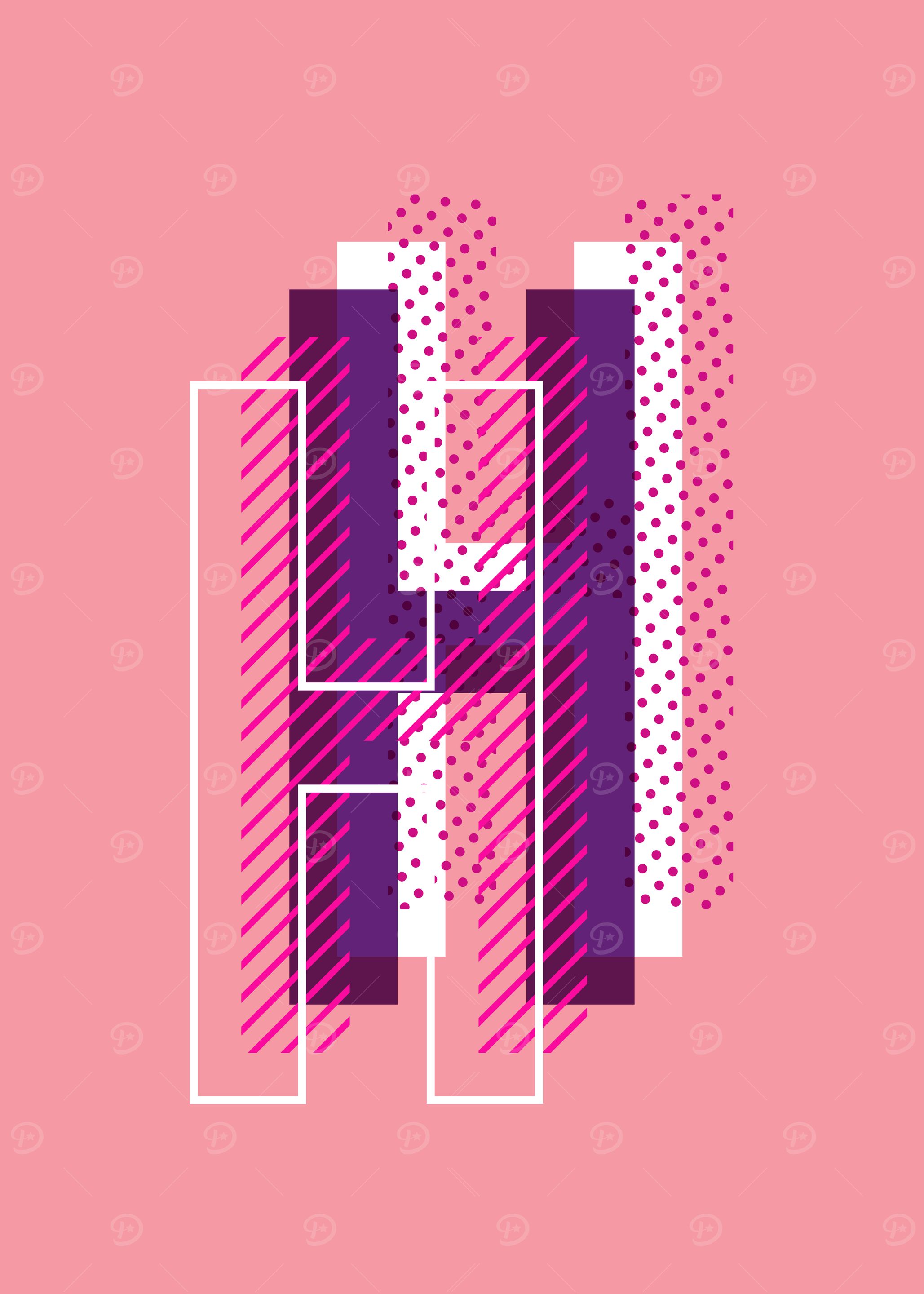 Pink H