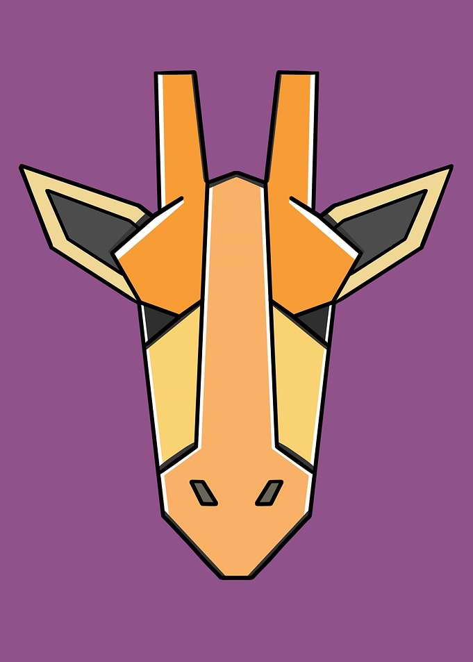 Squared Animal Giraffe