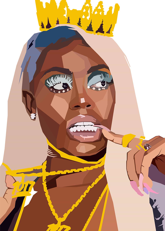Asian Da Brat print art