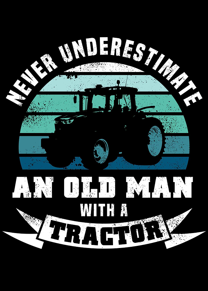 Man with Tractor Farming