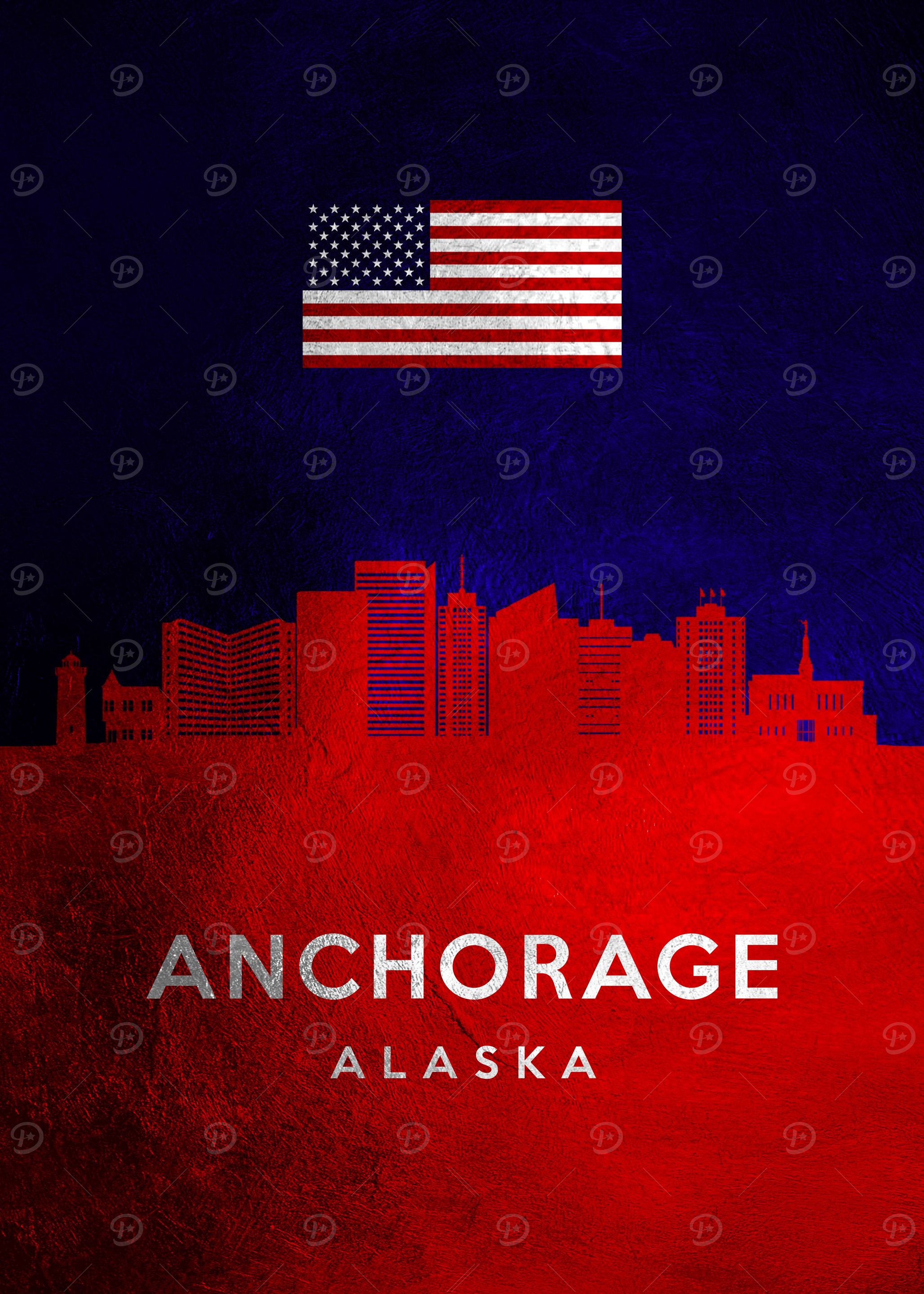 Anchorage Alaska Skyline