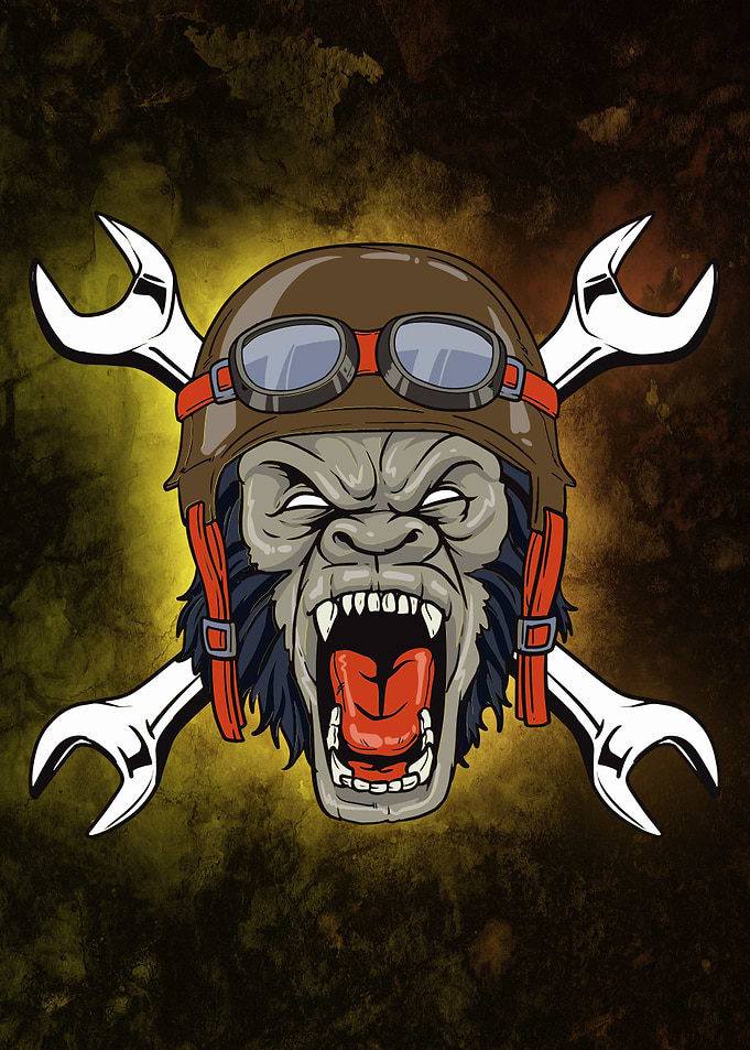 Biker Gorilla Design