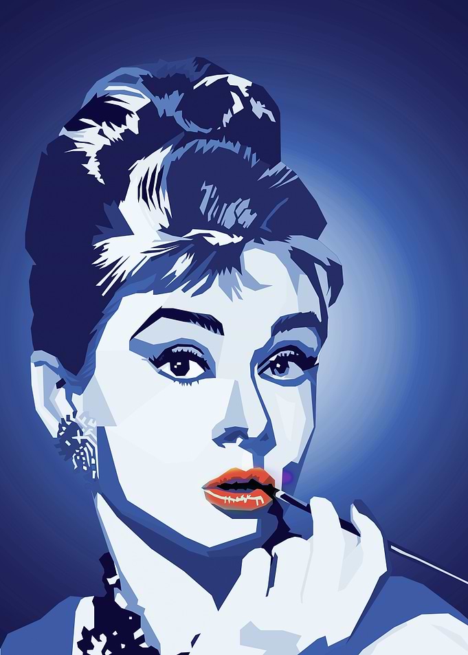 Audrey Hepburn wall art