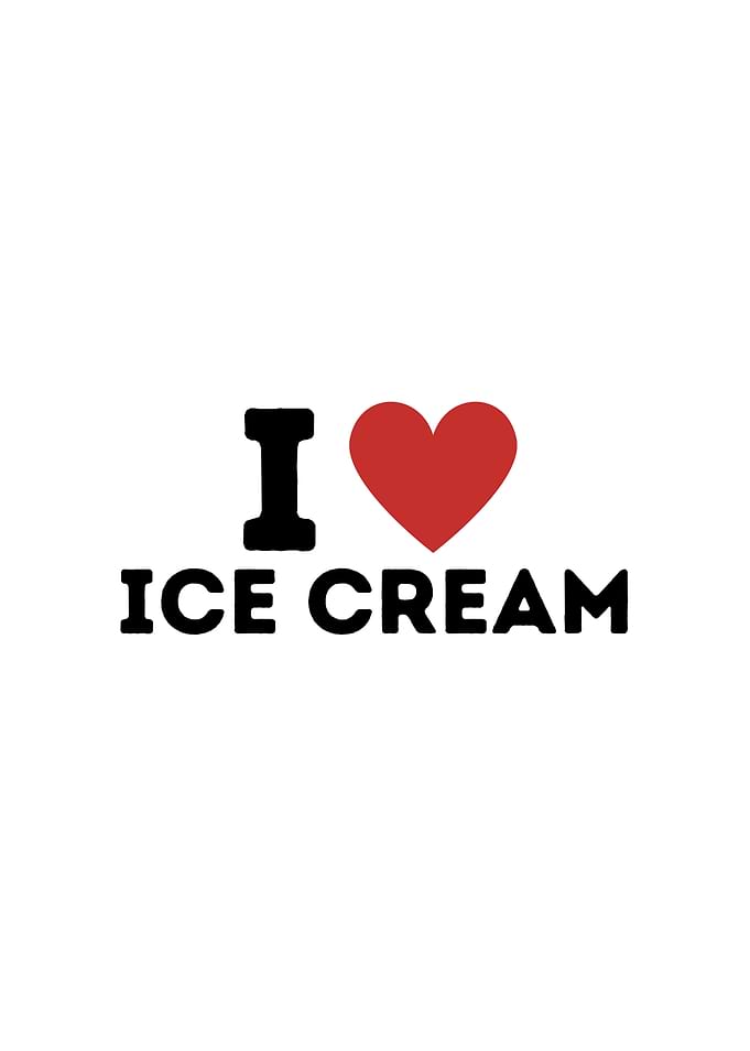 I Love Ice Cream Simple