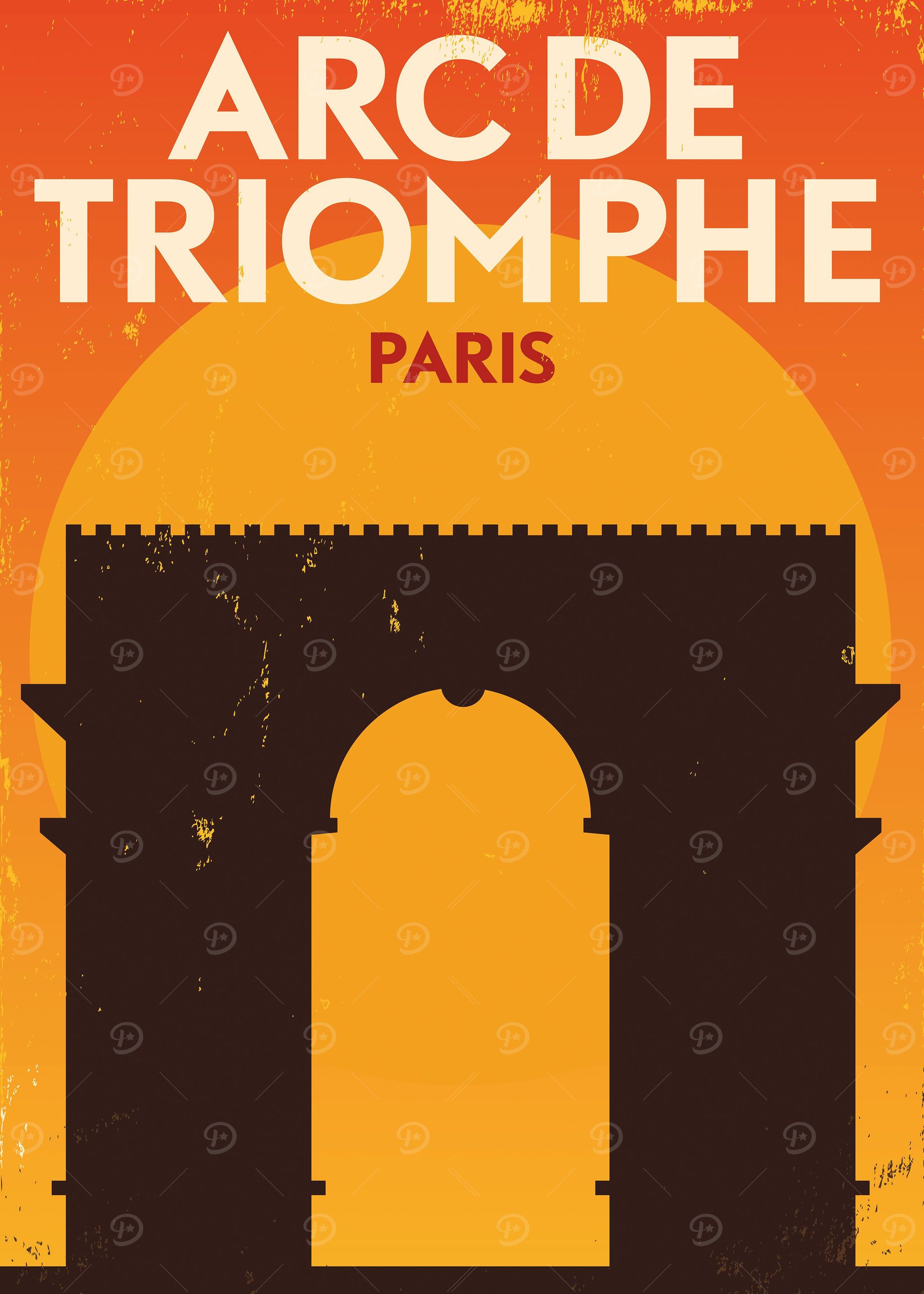 Arch De Triomphe Retro