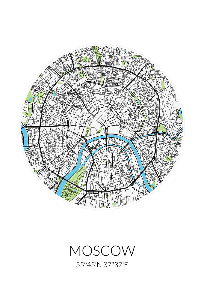 Moscow Circle City Map