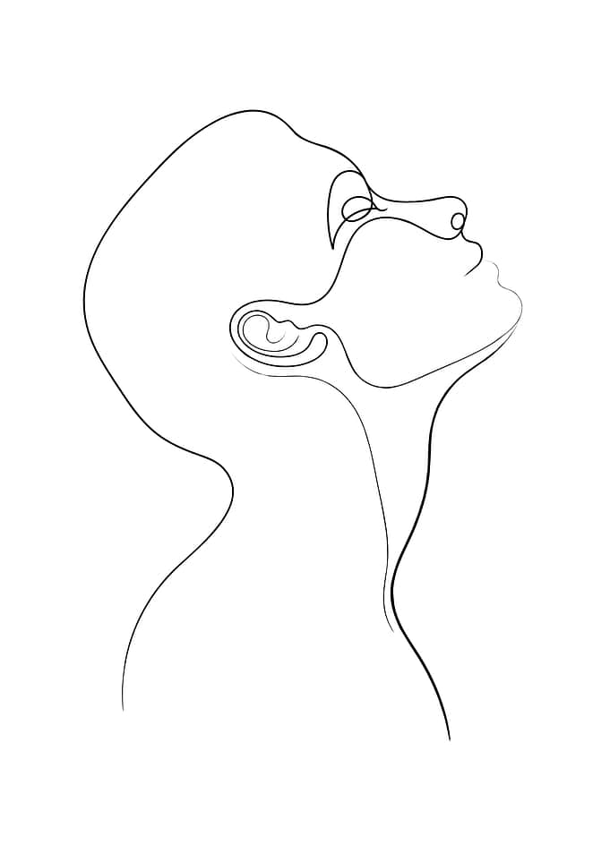 Looking Up Line Portrait