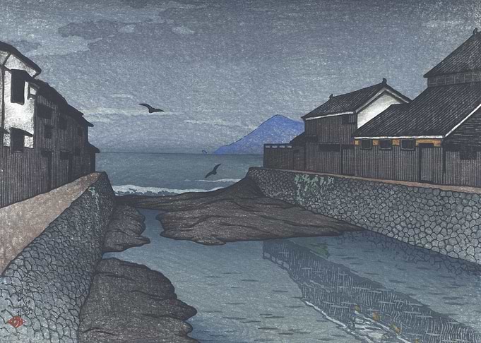 Hori River At Night Print