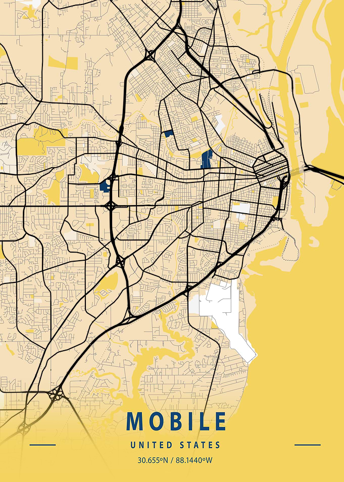 Mobile Yellow City Map