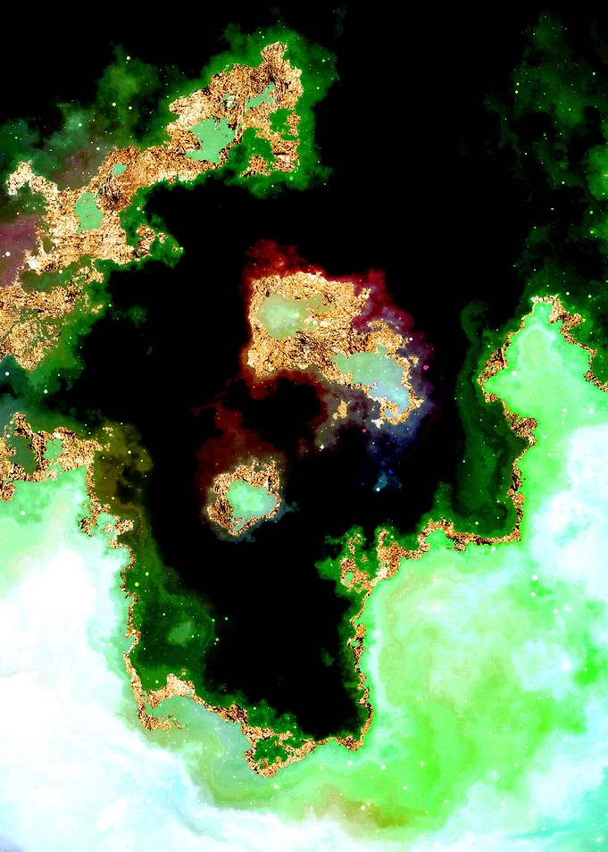 100 Starry Nebula in Space