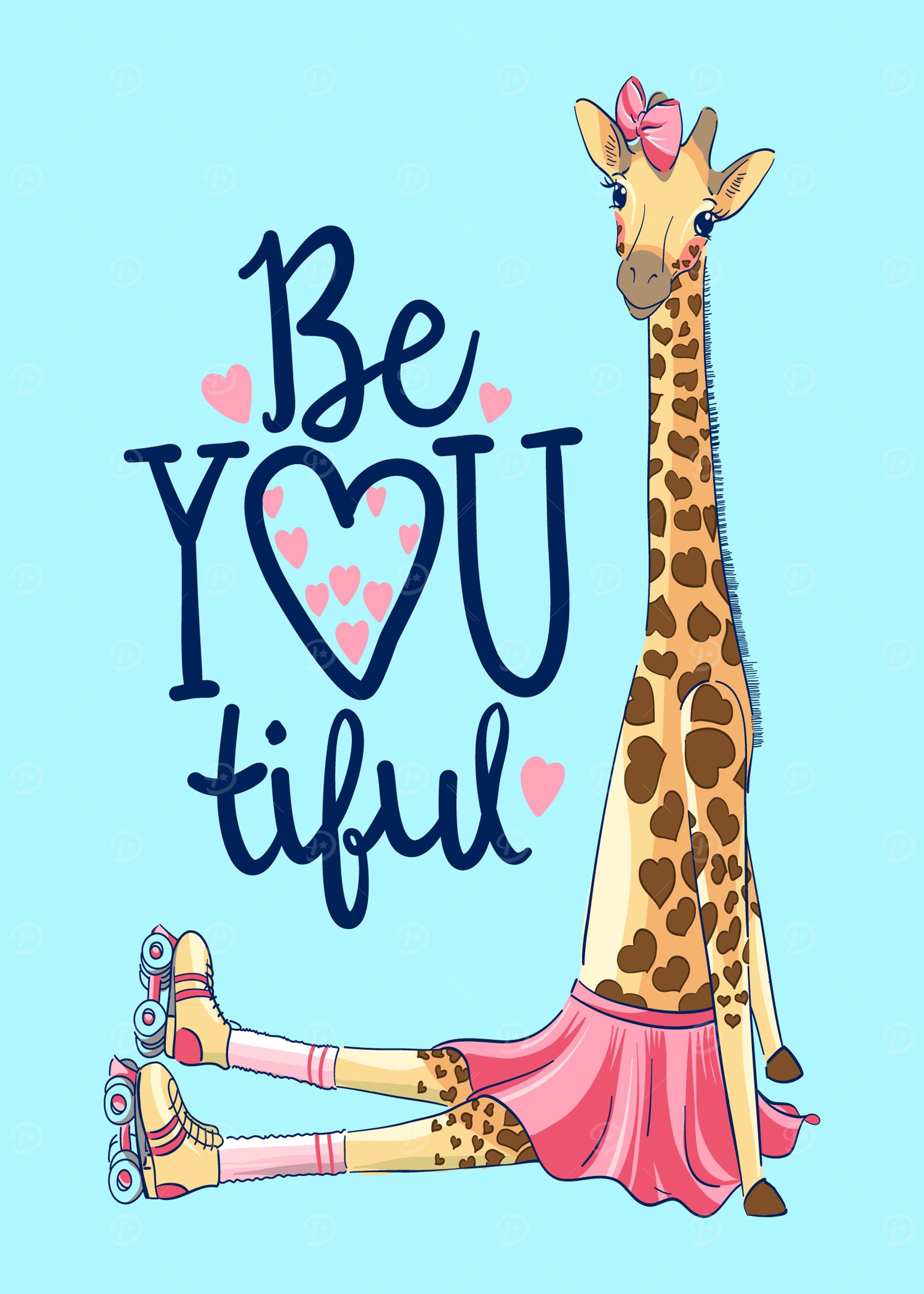 Beautiful Giraffe Girl