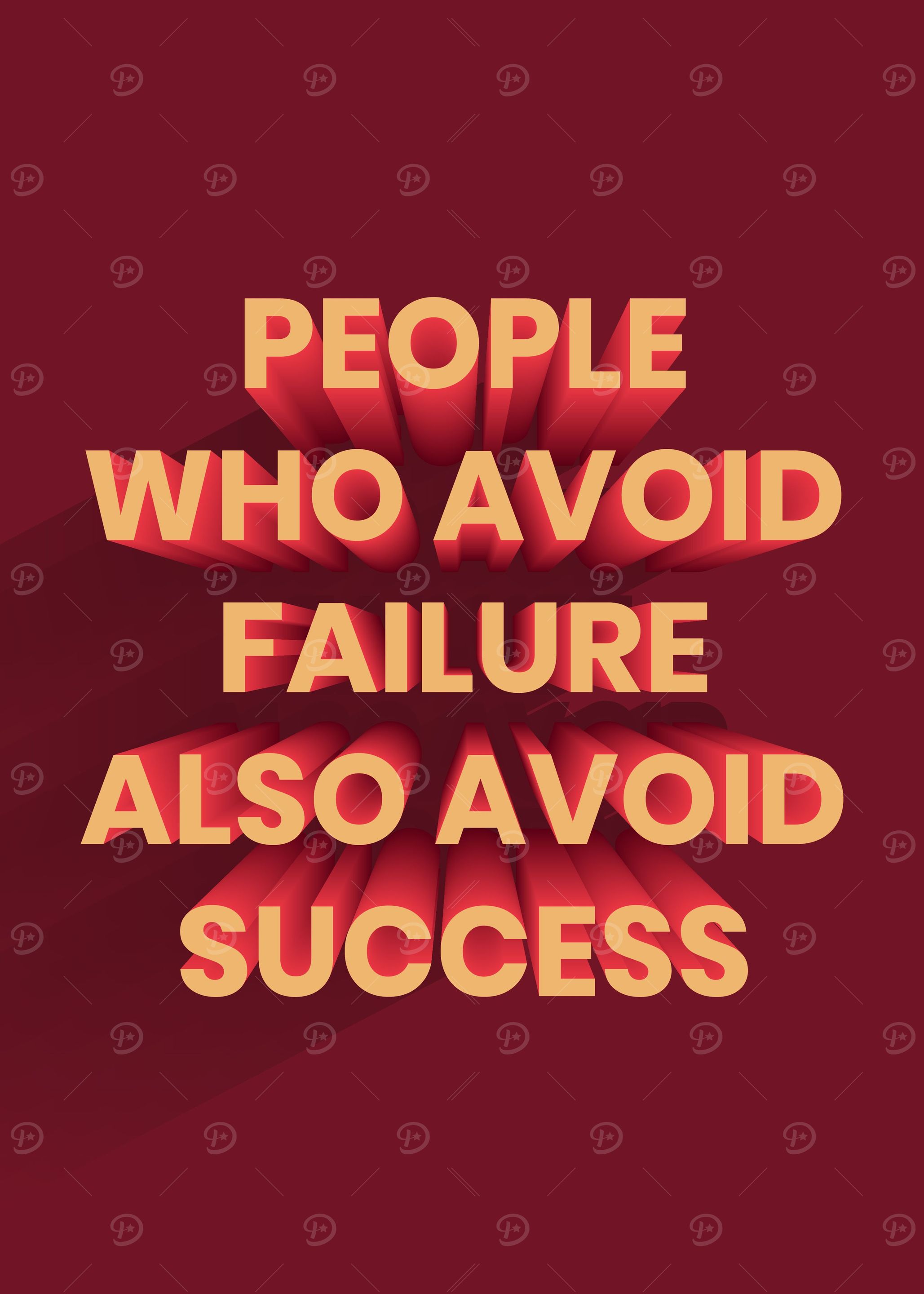 3D Motivation Quote