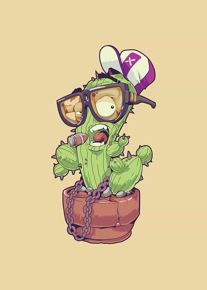 Cactus with Glasses