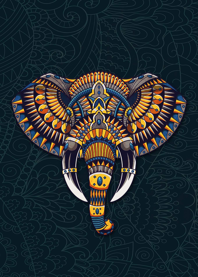 Mandala Elephant