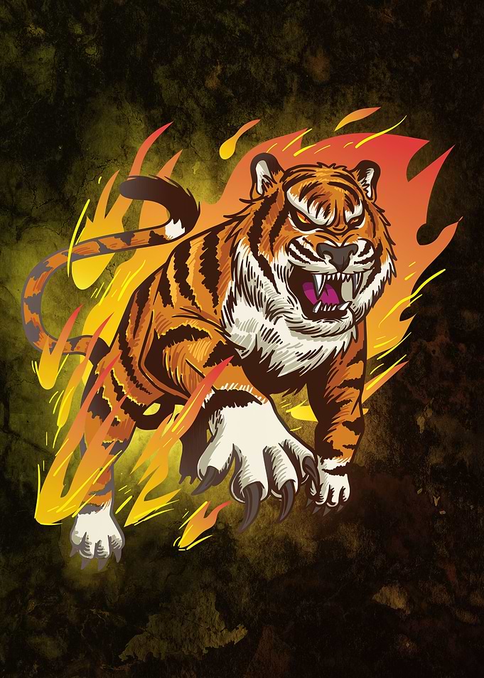 Burning Tiger