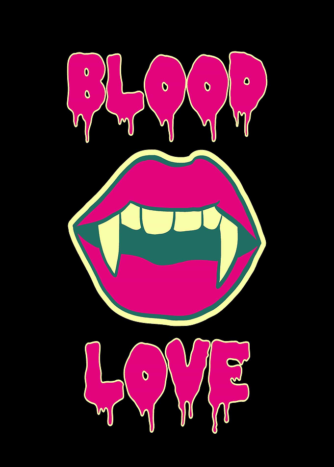 Sexy Hallowenn Lips Blood
